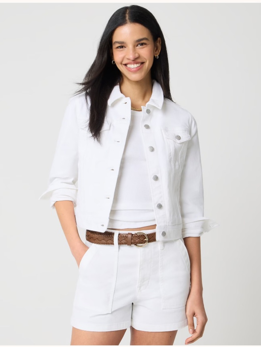 J. Crew Classic jean jacket in white wash